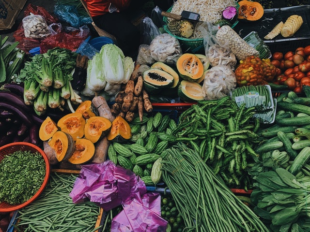 A variety of vegetables