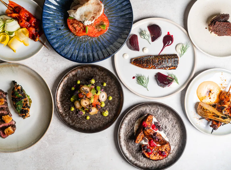 Plates of food